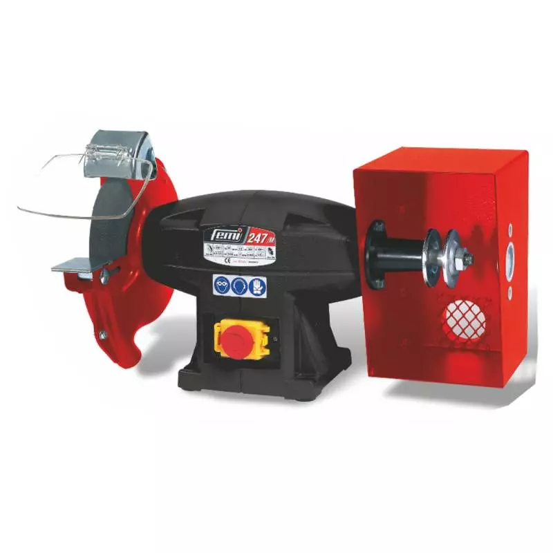 Touret Combiné FEMI 246 - 750W Triphasé - Ø 200x25x20 Mm - Sans Meule, Sans Brosse - 8021321 4 Touret Combiné FEMI 246 - 750W Triphasé - Ø 200x25x20 Mm - Sans Meule, Sans Brosse - 8021321 – Image 2