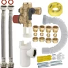 Kit Complet De Raccordement Facile (sans Soudure 1/2' NOYON & THIEBAULT - Ø Tube Cuivre 14 Et 16 Mm) De Chauffe-eau Avec Groupe De Sécurité Droit - 7721-ECOC1 -Artisanat Domestique Réduit 3342970150512 1