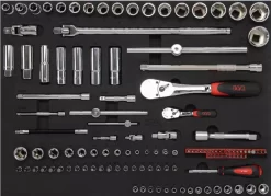 Servante 6 Tiroirs + 200 Outils De Maintenance Indus. SAM OUTILLAGE Modules Abs - 416-200SV