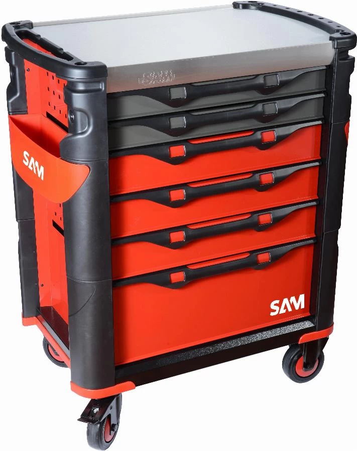 Servante Grand Volume 6 Tiroirs SAM OUTILLAGE Plateau Inox - 416 6 Servante Grand Volume 6 Tiroirs SAM OUTILLAGE Plateau Inox - 416 – Image 4