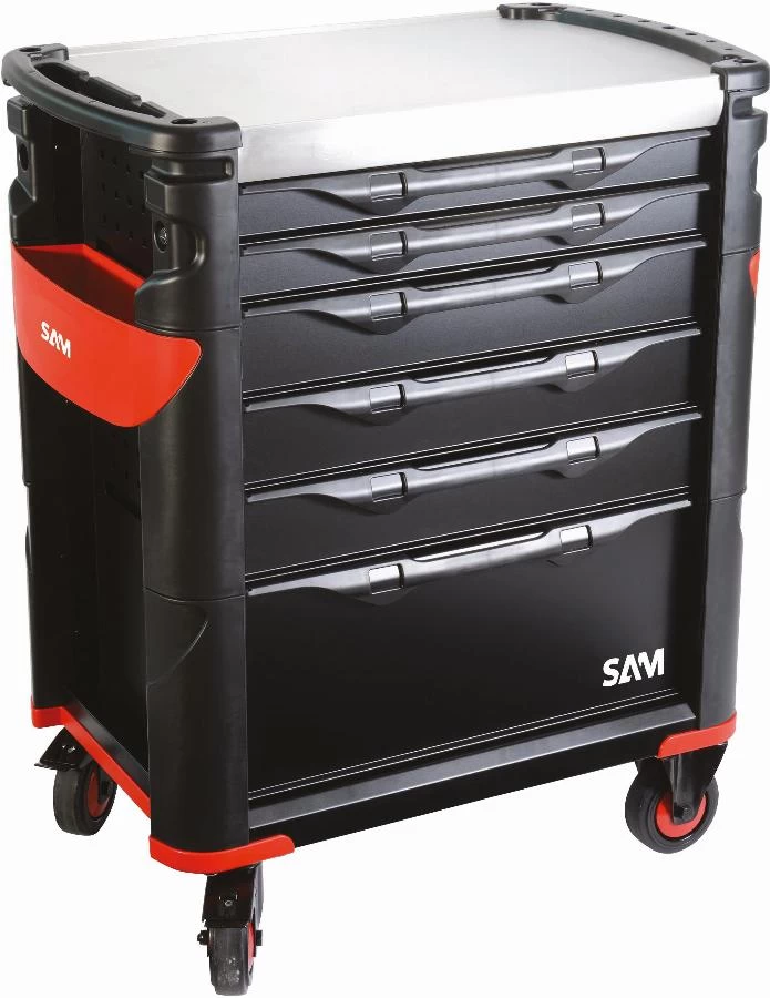 Servante Grand Volume 6 Tiroirs SAM OUTILLAGE Plateau Inox - 416 4 Servante Grand Volume 6 Tiroirs SAM OUTILLAGE Plateau Inox - 416 – Image 2