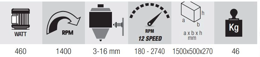 Perçeuse à Colonne Au Sol FEMI - Mandrin De 16mm - DP12-943 4 Perçeuse à Colonne Au Sol FEMI - Mandrin De 16mm - DP12-943 – Image 2