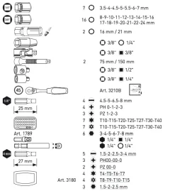 Coffret D'outils Pro-Line 1/4" + 3/8" KRAFTWERK 151 Pièces - 3946 -Artisanat Domestique Réduit KRA00052 2