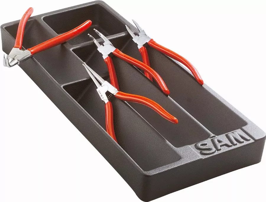 Module Abs 1/3 De 4 Pinces Circlips Chromées Mates SAM - P4J4M 4 Module Abs 1/3 De 4 Pinces Circlips Chromées Mates SAM - P4J4M – Image 2