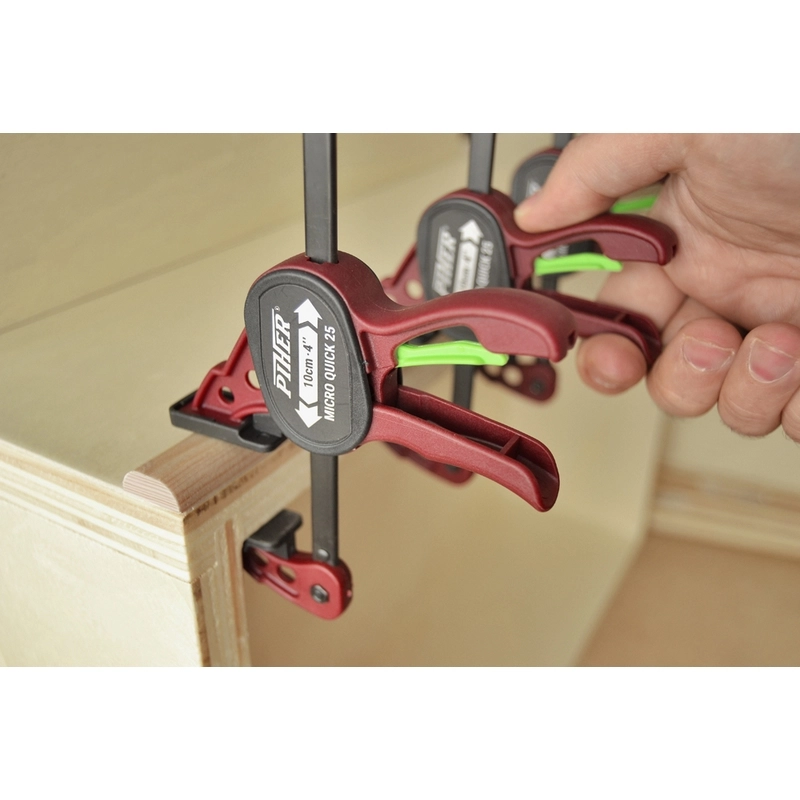 Paire De Serre-joint Micro Quick PIHER - Serrage Max 20 Cm - 52016 4 Paire De Serre-joint Micro Quick PIHER - Serrage Max 20 Cm - 52016 – Image 2