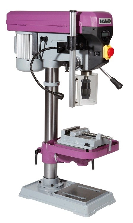 Perceuse à Colonne SIDAMO PE22FE Mono - 750W - Avec étau, Mandrin Et Jeu De Brides - 20502057 3 Perceuse à Colonne SIDAMO PE22FE Mono - 750W - Avec étau, Mandrin Et Jeu De Brides - 20502057