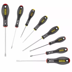 Stanley Tournevis électricien + Mécanicien + Phillips - Jeu De 8pieces FATMAX - 0-65-437