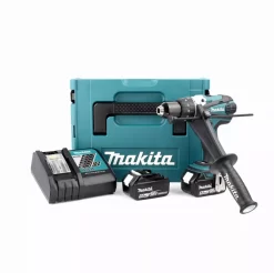 Perceuse Visseuse à Percussion MAKITA 2 Batteries 18V 5.0 Ah, Chargeur, Coffret - Ø13mm - DHP458RTJ