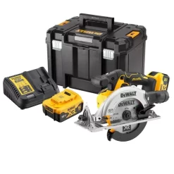 Scie Circulaire 165 Mm XR 18V DEWALT + 2 Batteries 5Ah + Coffret Tstak - DCS565P2-QW -Artisanat Domestique Réduit dew00050