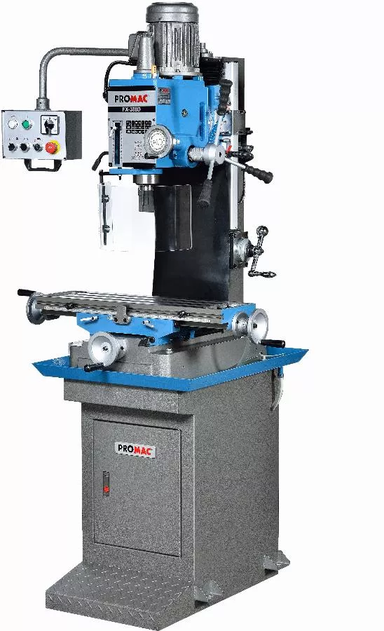 Perceuse Fraiseuse 400V 12 Vitesses PROMAC Avec Socle - FX-388D 3 Perceuse Fraiseuse 400V 12 Vitesses PROMAC Avec Socle - FX-388D