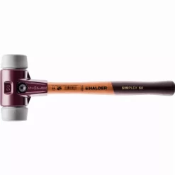 Maillet HALDER SIMPLEX TPE Moyen Avec Boîtier En Fonte Malléable Et Manche En Bois - D=80 Mm - 3003.080