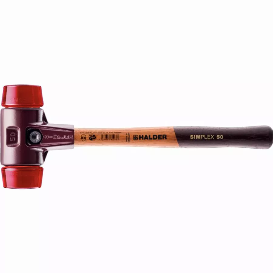 Maillet HALDER SIMPLEX Plastique Avec Boîtier En Fonte Malléable Et Manche En Bois - D=40 Mm - 3006.040 3 Maillet HALDER SIMPLEX Plastique Avec Boîtier En Fonte Malléable Et Manche En Bois - D=40 Mm - 3006.040