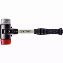 Maillet HALDER SIMPLEX Plastique / Métal Doux Avec Boîtier En Fonte Malléable Renforcée Et Manche En Fibre De Verre - D=30 Mm - 3769.030