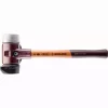 Maillet HALDER SIMPLEX Caoutchouc Chargé, Avec Pied Intégré / Métal Doux, Avec Boîtier En Fonte Malléable Et Manche En Bois De Haute Qualité - D=80 Mm - 3029.280