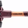 Maillet HALDER SIMPLEX Caoutchouc Chargé Avec Boîtier En Fonte Malléable Et Manche En Bois - D=80 Mm - Manche Extra-court - 3002.082