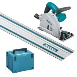 Scie Circulaire Plongeante MAKITA 1300W 165MM En Coffret MAK-PAC + Rail De Guidage 1400 Mm - SP6000J1 -Artisanat Domestique Réduit set sp6000j1 600x600 1